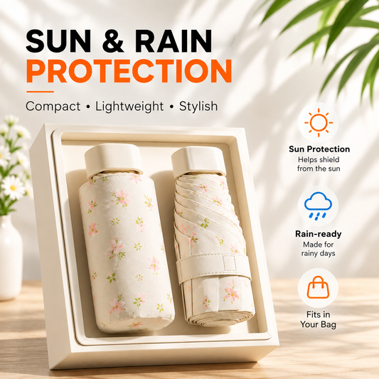 Avelune Floral Pocket Umbrella